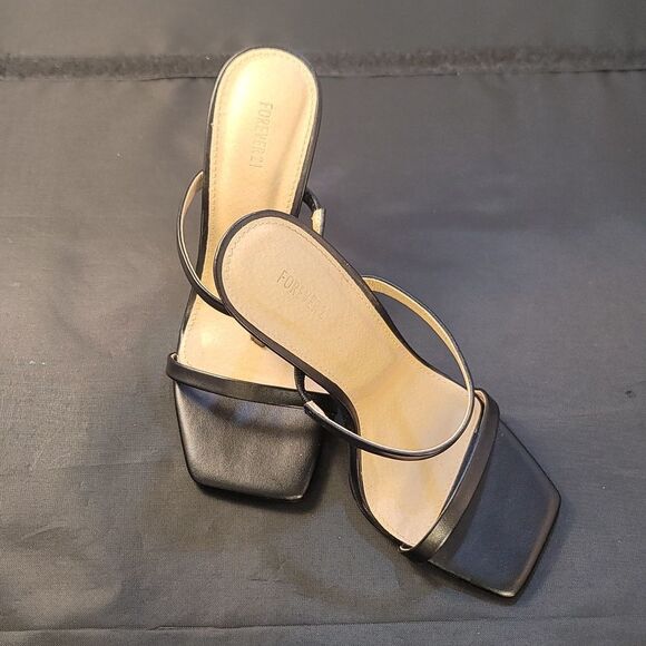 FOREVER 21 HIGH HEELS SLIPPERS WOMEN'S SANDALS G1 - Picture 5 of 16